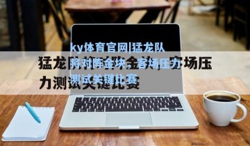 ky体育官网|猛龙队将对阵金块，客场压力测试关键比赛